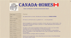 Desktop Screenshot of canada-homes.de
