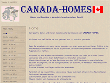 Tablet Screenshot of canada-homes.de